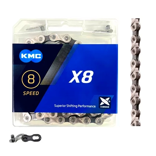CADENILLA KMC X8 1/2 X 3/32 SILVER/BLACK 116