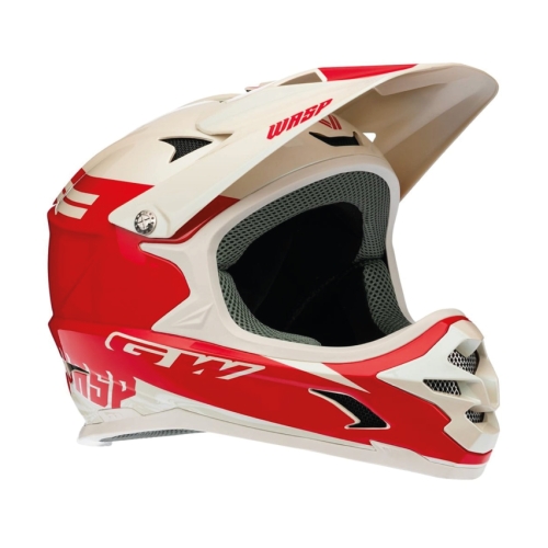 CASCO GW FULL FACE WASP ROJO/BLANCO