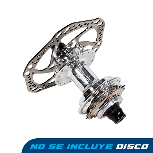 Manzana Profile Racing Elite Trasera Freno Disco 36H Eje 10mm Plata