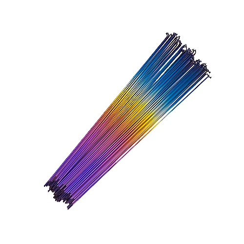 Radio Usa Spokes Titanio Arcoiris 220mm (Paquete x 36)