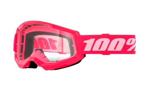 GOGGLES 100% STRATA 2 ROSADO LENTE TRANSPARENTE