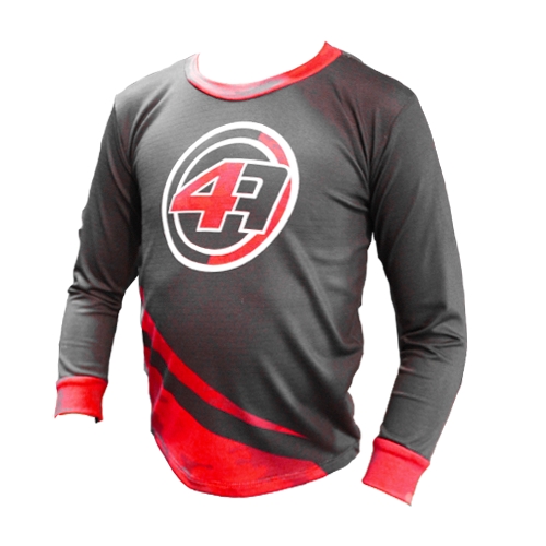 JERSEY 4TRACK NEGRO/ROJO