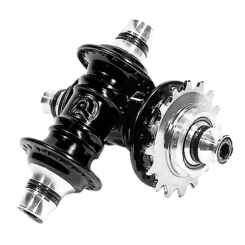 Manzana Profile Racing Mini Set Eje 10mm 36H Negra