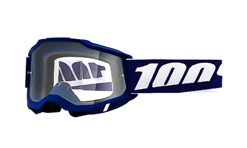 GOGGLES 100% STRATA 2 AZUL LENTE TRANSPARENTE
