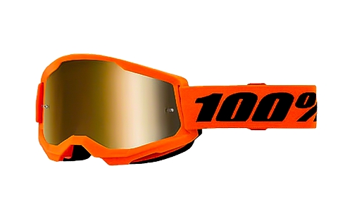 GOGGLES 100% STRATA 2 NARANJA LENTE AMARILLO