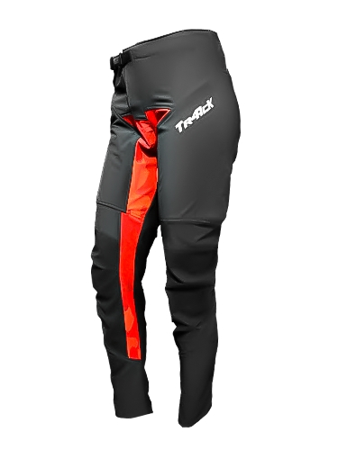 PANTALON TR4CK NEGRO/ROJO