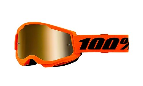 GOGGLES 100% STRATA 2 NARANJA LENTE AMARILLO