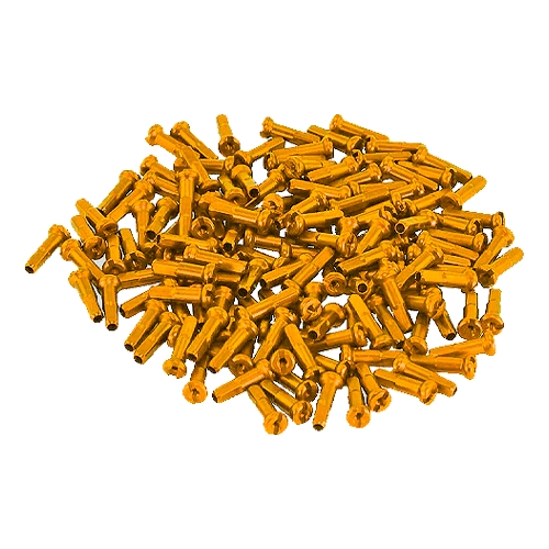 CABEZA RADIO ALUMINIO DORADO PAQUETE X 37