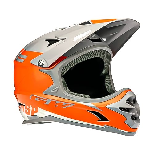 CASCO GW FULL FACE WASP GRIS NARANJA