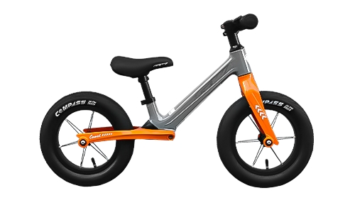 BICICLETA PUSHBIKE 12P SONIC MAGNESIO GRIS NARANJA