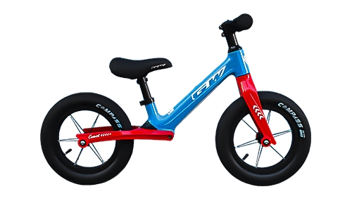BICICLETA PUSHBIKE 12P SONIC MAGNESIO AZUL-SKY ROJO