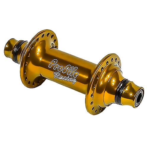 Manzana Profile Racing Elite Delantera 36H Eje 10mm Dorada