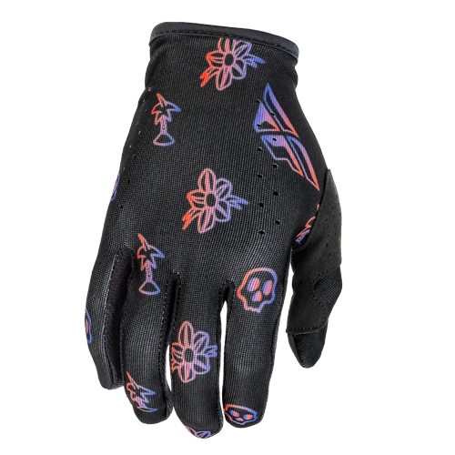 Guantes Fly Lite Outline Negro/Rojo/Purpura