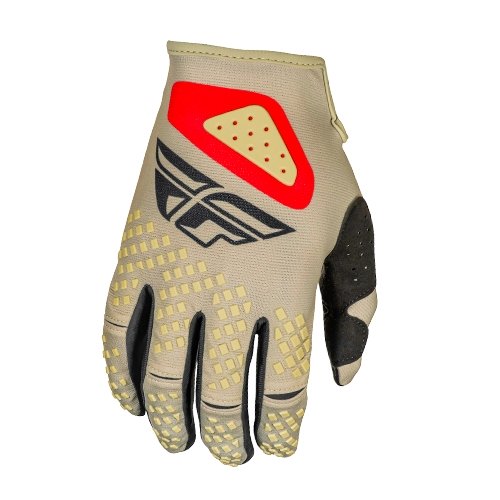 Guantes Fly Kinetic SYM Gris/Rojo/Negro