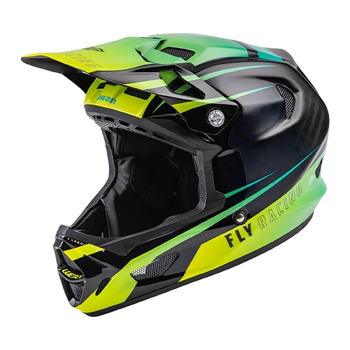 Casco Fly Werx-R Carbon HI VISUAL/TEAL
