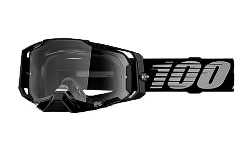 Goggle 100% Armega Negra Lente Silver Espejo